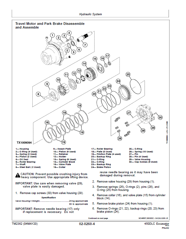 John Deere 450DLC Excavator Repair Technical Manual Workshop Guide
