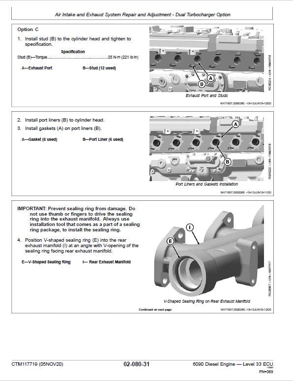 John Deere 6090 Diesel Engine Level 33 ECU Service Repair Manual (CTM117719) Workshop Guide