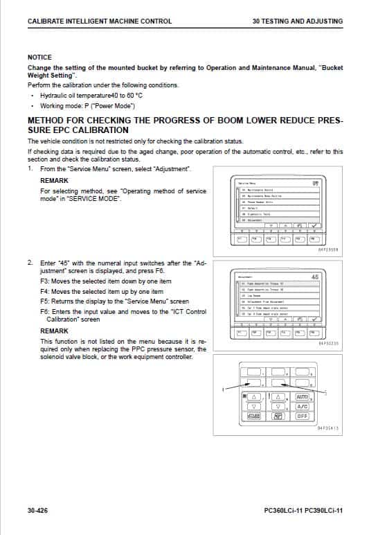 Komatsu PC360LCi-11, PC390LCi-11 Excavator Repair Service Manual Workshop Guide