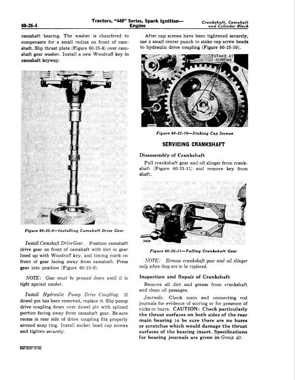 John Deere 440, 440 I, 440 IC, 440 ICD Crawler Dozer Tractor Repair Technical Manual Workshop Guide