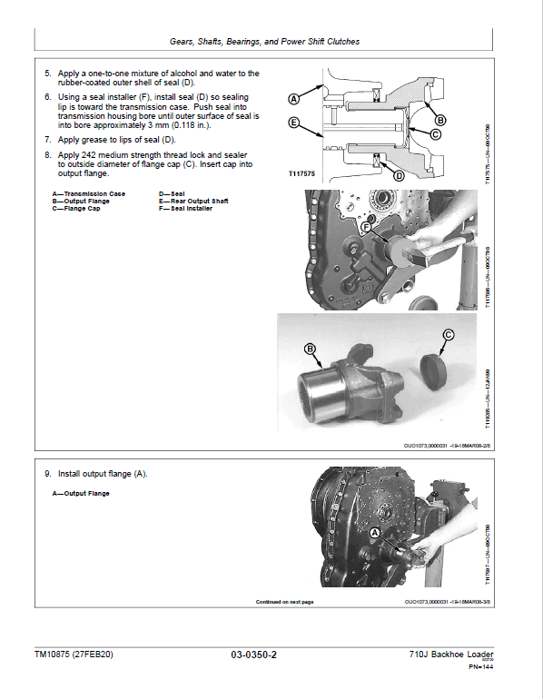 John Deere 710J Backhoe Loader Technical Manual (S.N 159770 – 161143 and after 172185 – ) Workshop Guide
