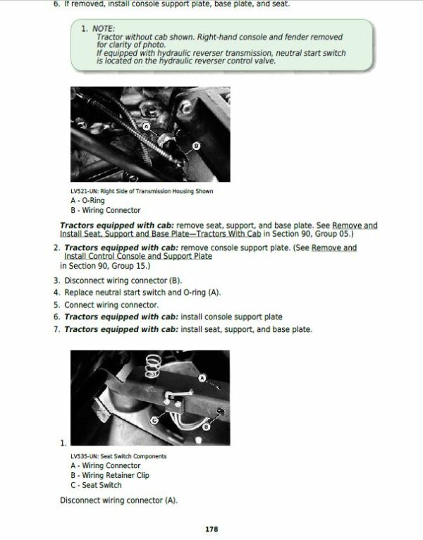 John Deere 5200, 5300, 5400, 5500 Tractors Repair Technical Manual (North America) Workshop Guide