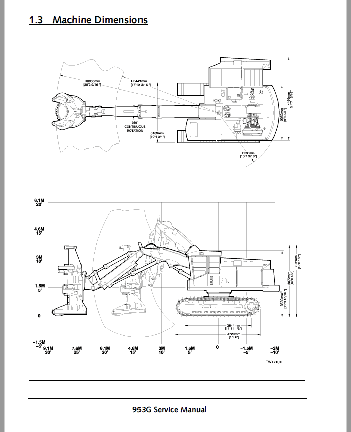 John Deere 953G Feller Buncher Service Repair Manual (SN 004001 – 004004) Workshop Guide