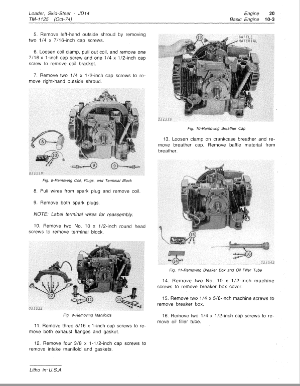 John Deere JD14 SkidSteer Loader Repair Technical Manual (TM1125) Workshop Guide