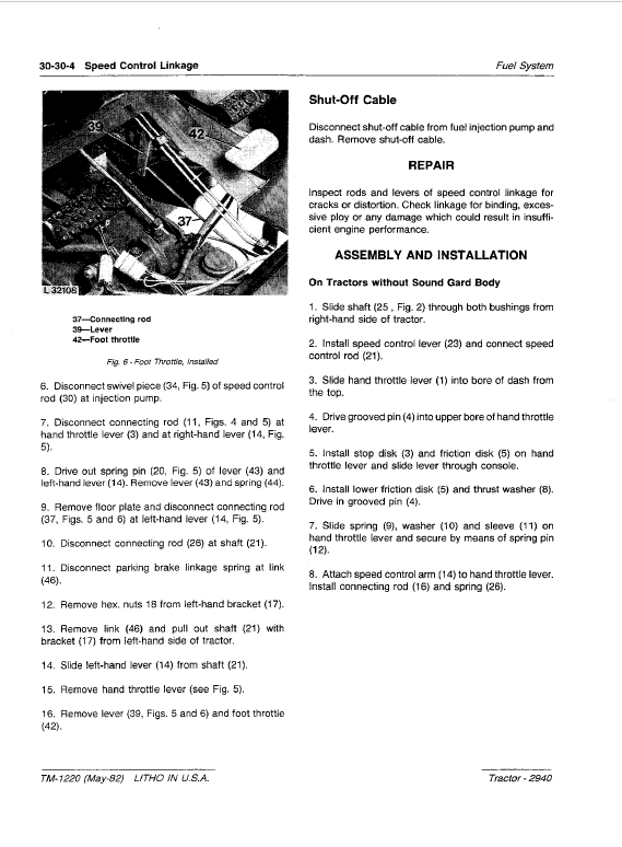 John Deere 2940 Tractor Repair Technical Manual Workshop Guide