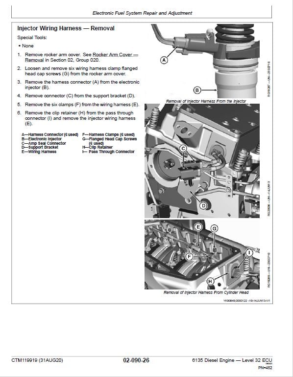John Deere 6135 Diesel Engine Level 32 ECU Service Repair Manual (CTM119919) Workshop Guide