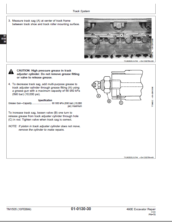 John Deere 490E Excavator Repair Technical Manual Workshop Guide