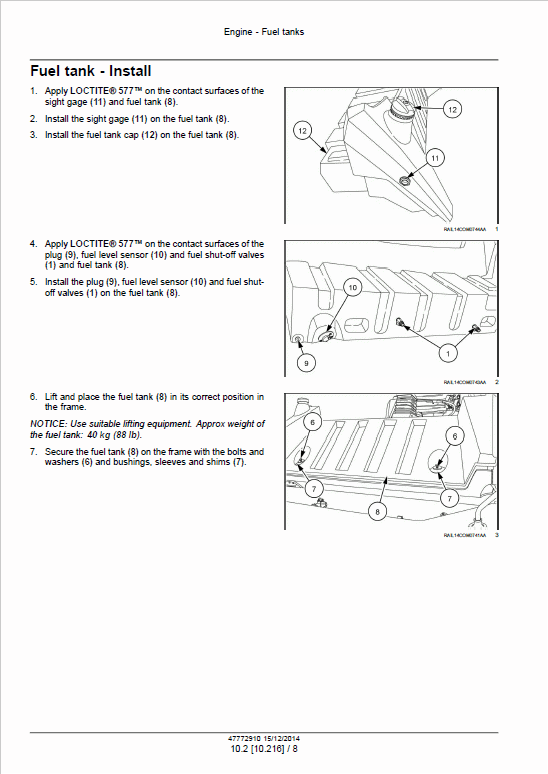 Case DV209C, DV210C Vibratory Roller Service Manual Workshop Guide