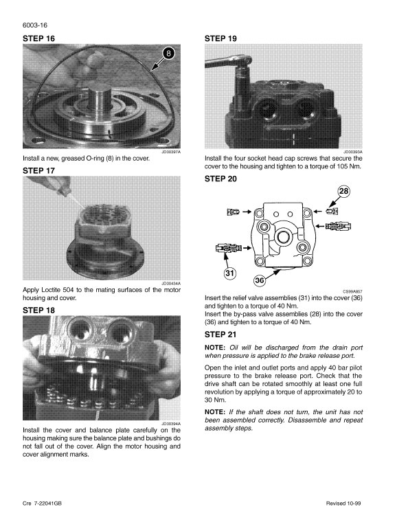 Case 9007B Excavator Service Manual Workshop Guide