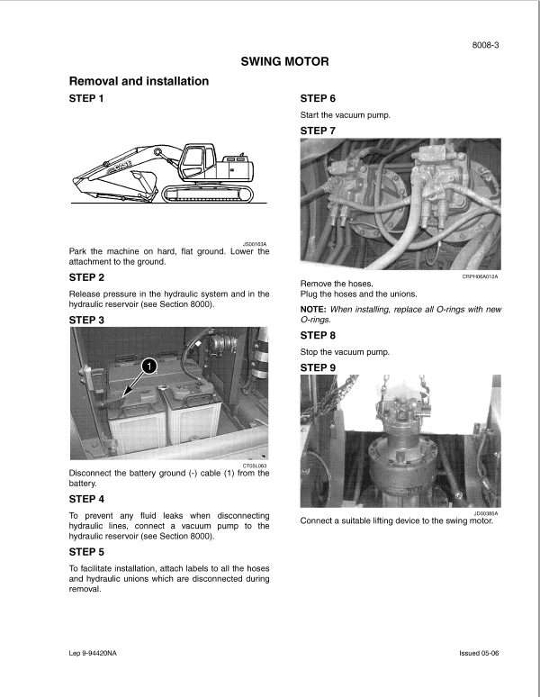 Case CX700 Crawler Excavator Service Manual Workshop Guide