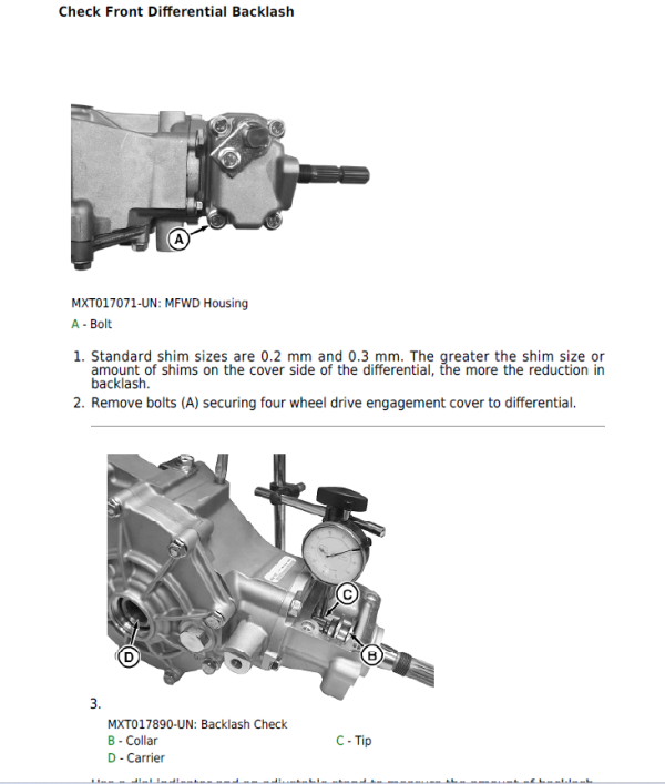 John Deere XUV590E, XUV590E S4 Gator Utility Vehicles Repair Manual (S.N 010001 – 040000) Workshop Guide