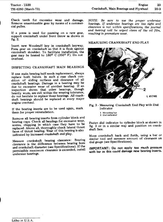 John Deere 1530 Tractor Repair Technical Manual Workshop Guide