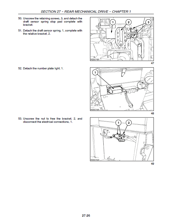 New Holland TK90A, TK90MA, TK100A Tractor Service Manual Workshop Guide