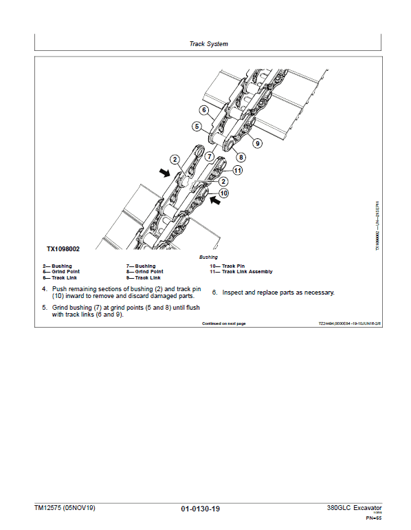 John Deere 380GLC Excavator Repair Technical Manual (S.N after D900001 – ) Workshop Guide