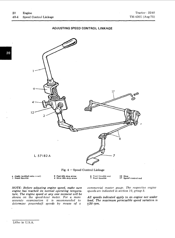 John Deere 2240 Tractor Repair Technical Manual Workshop Guide