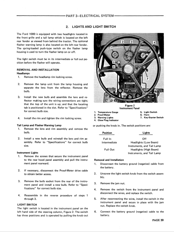 Ford 1000 and 1600 Tractors Service Manual Workshop Guide