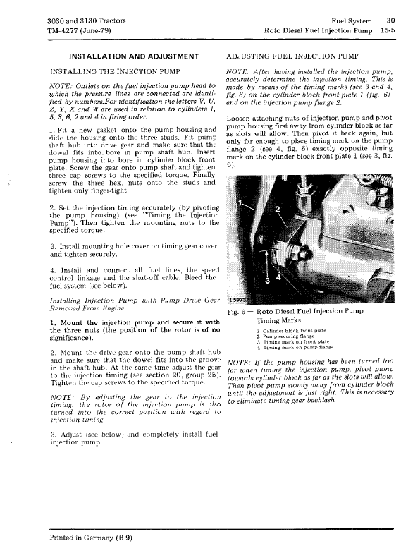 John Deere 3030, 3130 Tractors Repair Technical Manual Workshop Guide