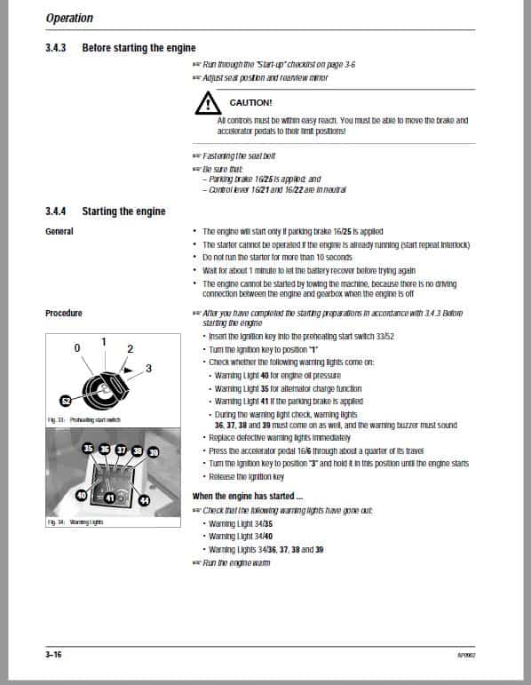 Gehl 418T Wheel Loader Operators and Parts Manual