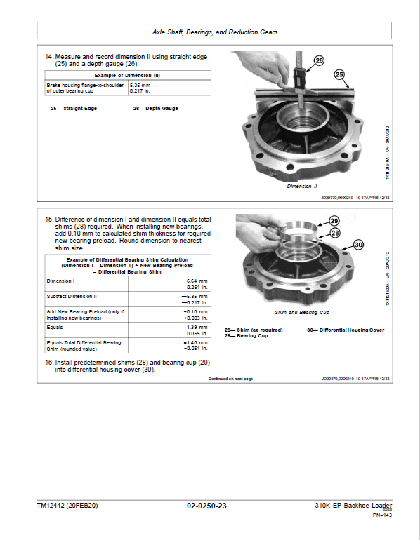 John Deere 310K EP Backhoe Loader Repair Technical Manual (S.N after G219607 – ) Workshop Guide