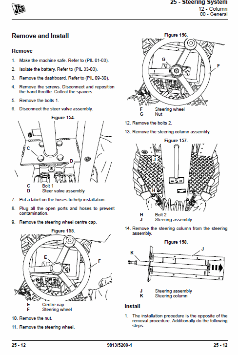 JCB 1THT Site Dumper Thwaites Service Manual Workshop Guide