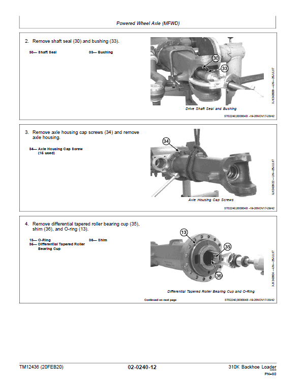 John Deere 310K Backhoe Loader Repair Technical Manual (S.N after E219607 – ) Workshop Guide