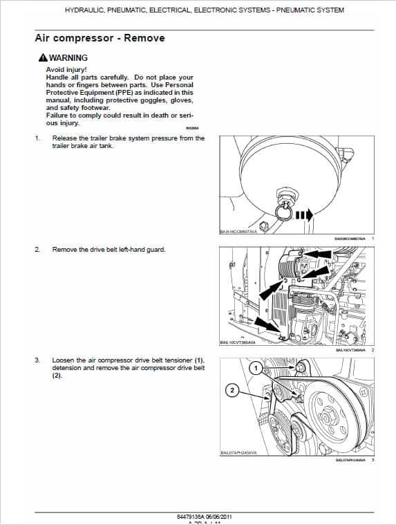 Case Puma 130, 145, 160 CVT Tractor Service Manual Workshop Guide