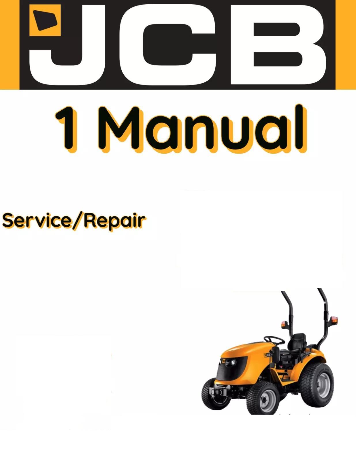 JCB 323 HST GROUND CARE TRACTOR SERVICE REPAIR SHOP MANUAL