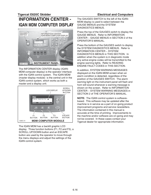 Tigercat E625C Skidder Repair Service Manual (6250301 – 6250330)