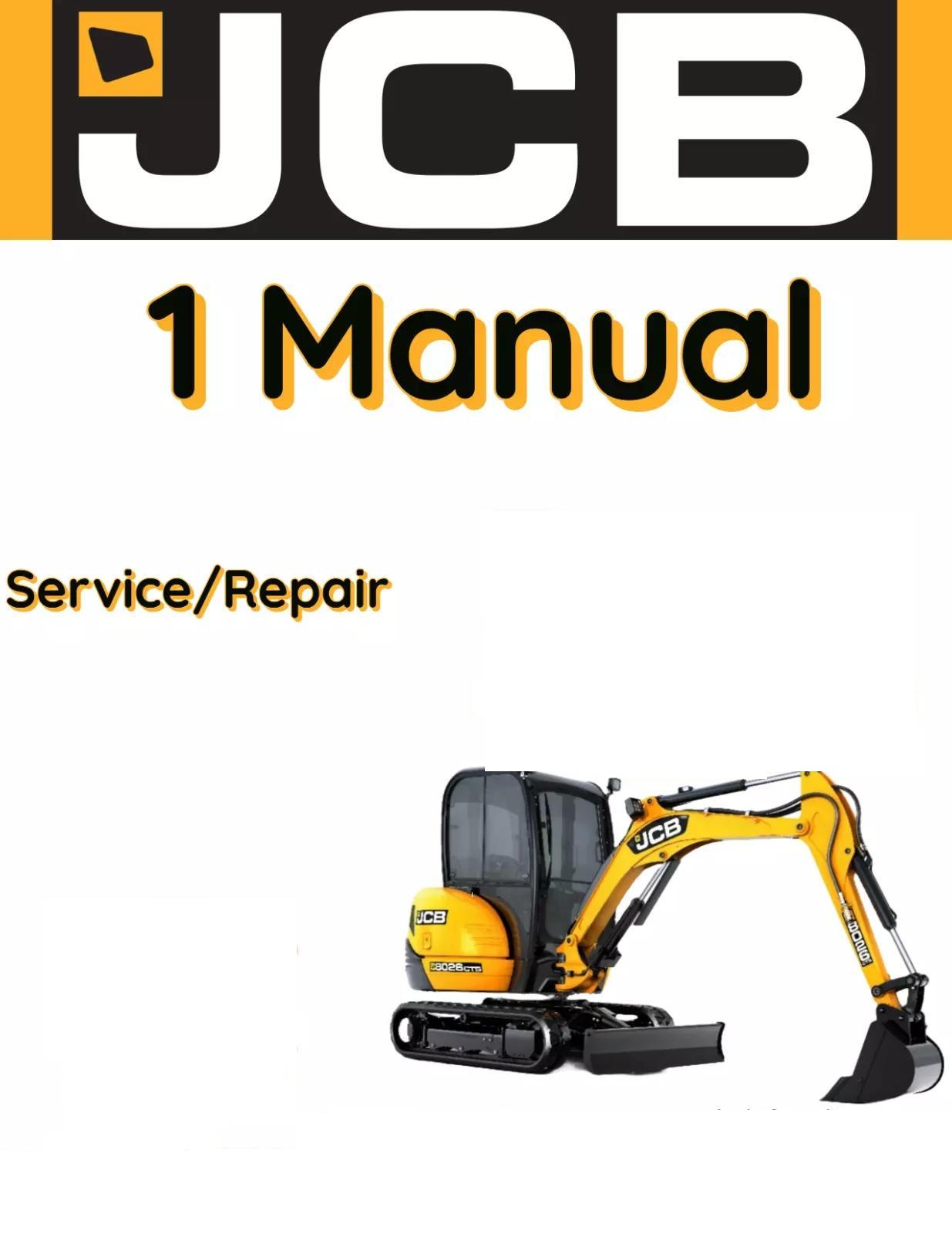 JCB 802 MINI EXCAVATOR SERVICE REPAIR SHOP MANUAL