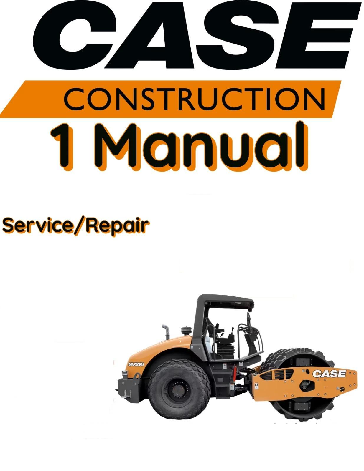 CASE SV208 VIBRATORY ROLLER SERVICE REPAIR SHOP MANUAL