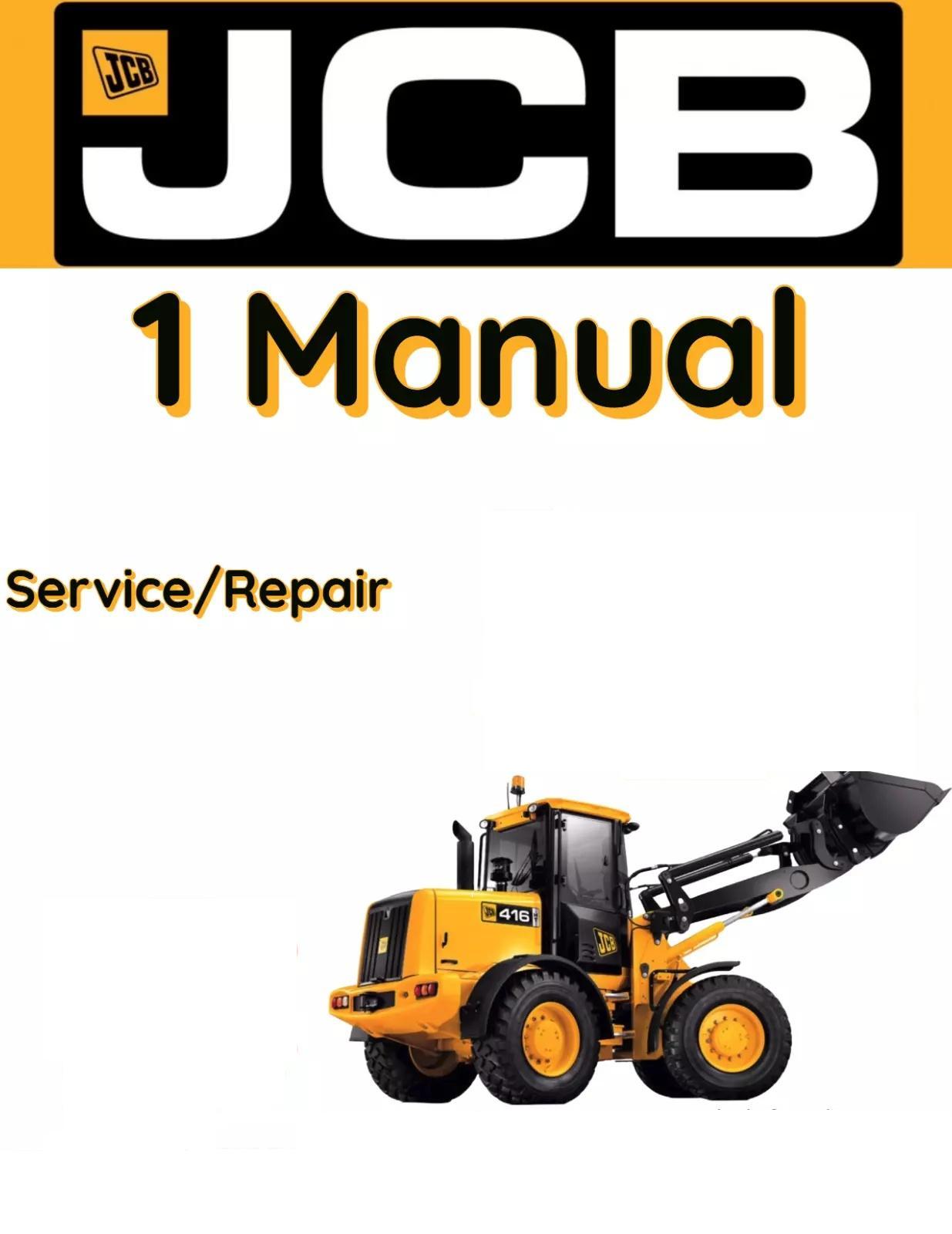 JCB 456 WHEELED LOADING SHOVEL SERVICE REPAIR SHOP MANUAL