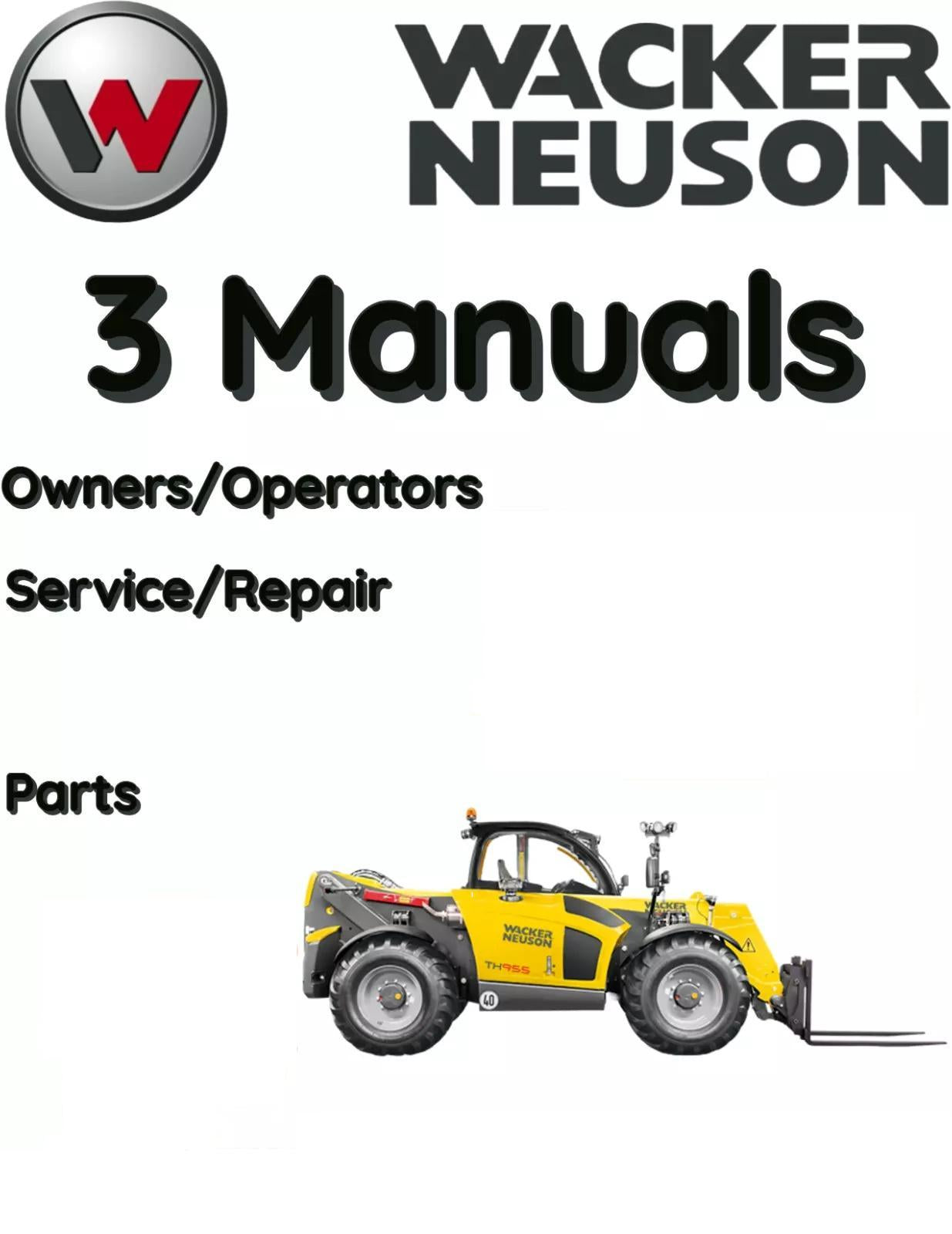 WACKER NEUSON TH522 TELEHANDLER OPERATORS SERVICE PARTS REPAIR MANUAL