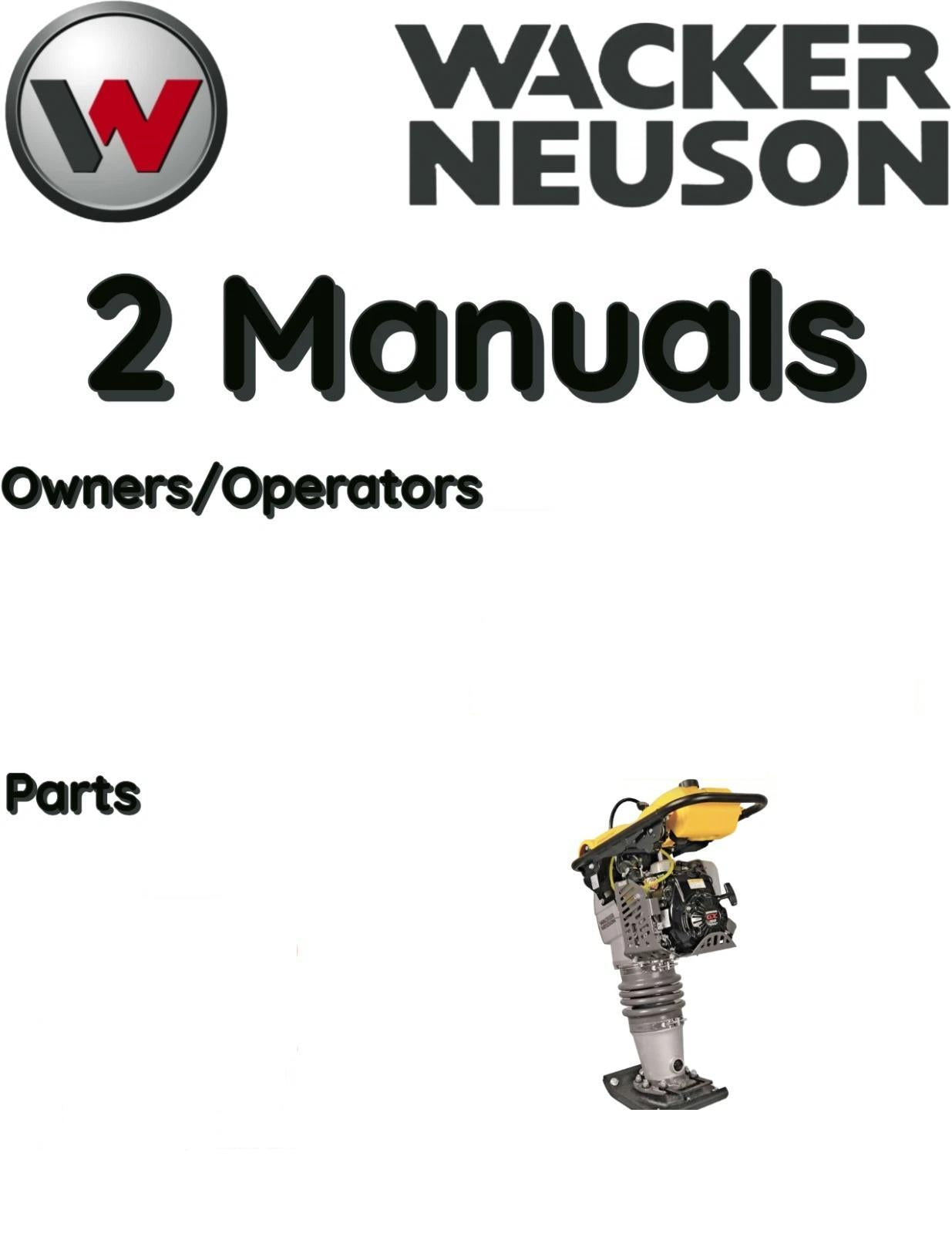 WACKER NEUSON MS64A VIBRATORY RAMMER OPERATORS PARTS MANUAL