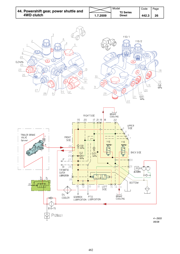 Valtra T132D, T152D, T162D, T172D, T182D, T202D Tractors Repair Manual