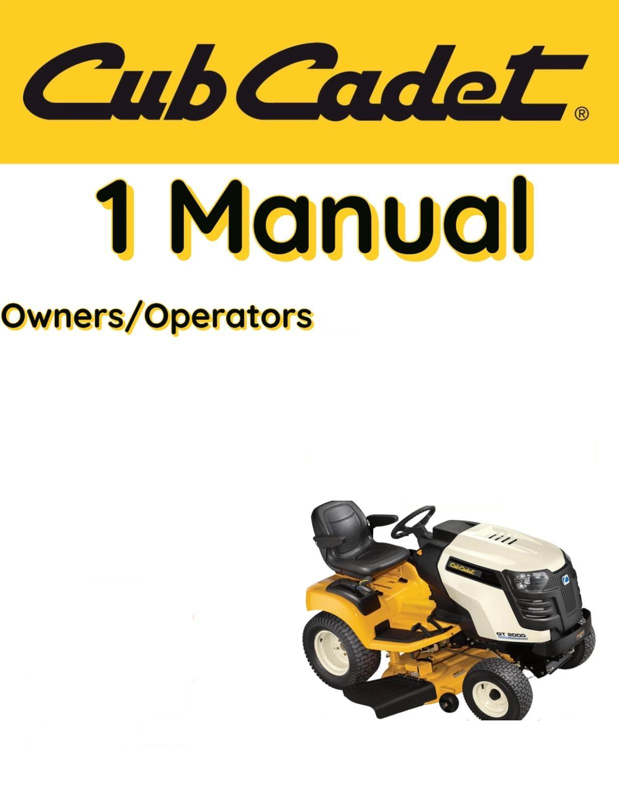 CUB CADET LAWNMOWER 1711 OWNERS MANUAL