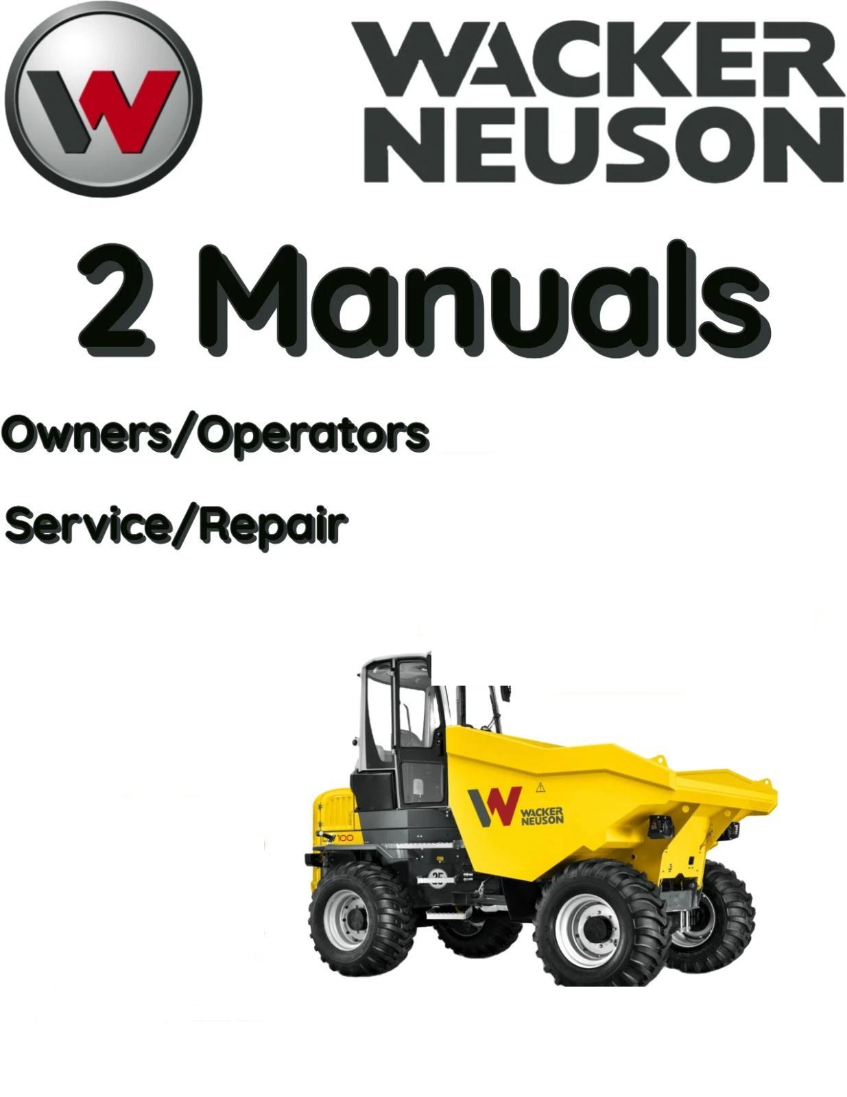 WACKER NEUSON DW40 DUMPER WHEELED OPERATORS SERVICE REPAIR SHOP MANUAL