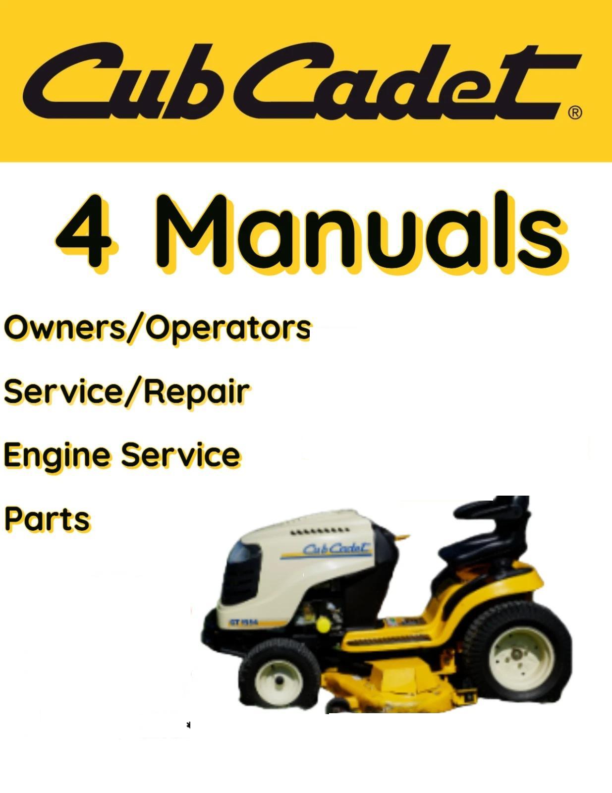 CUB CADET LTX1045 LAWNMOWER TRACTOR MANUAL OWNERS SERVICE ENGINE PARTS