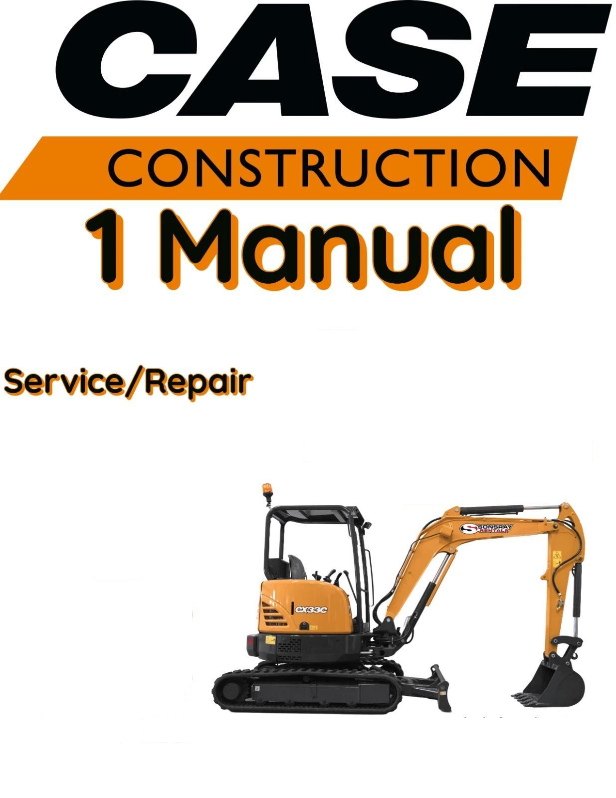CASE CX18B MINI MIDI CRAWLER EXCAVATOR SERVICE REPAIR SHOP MANUAL