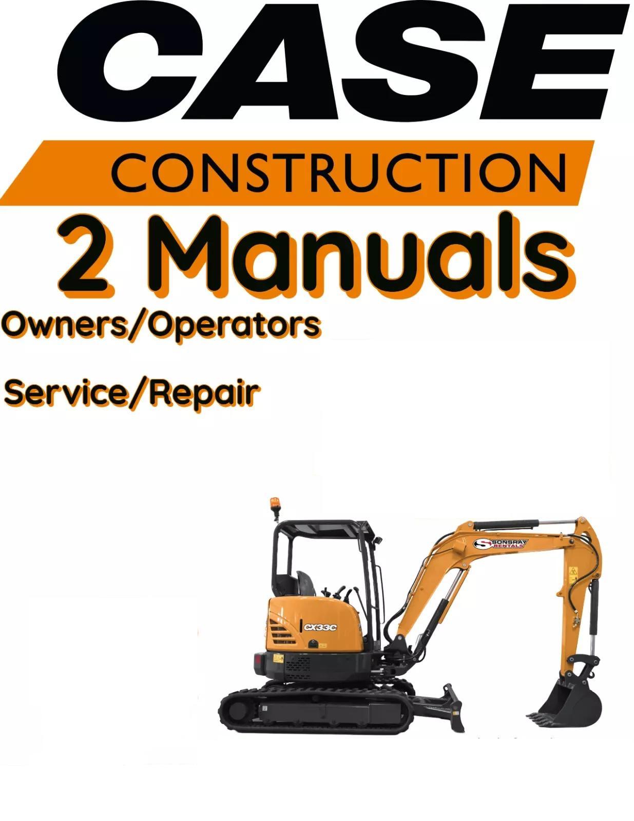CASE CX47 MINI MIDI CRAWLER EXCAVATOR OWNERS SERVICE REPAIR SHOP MANUAL
