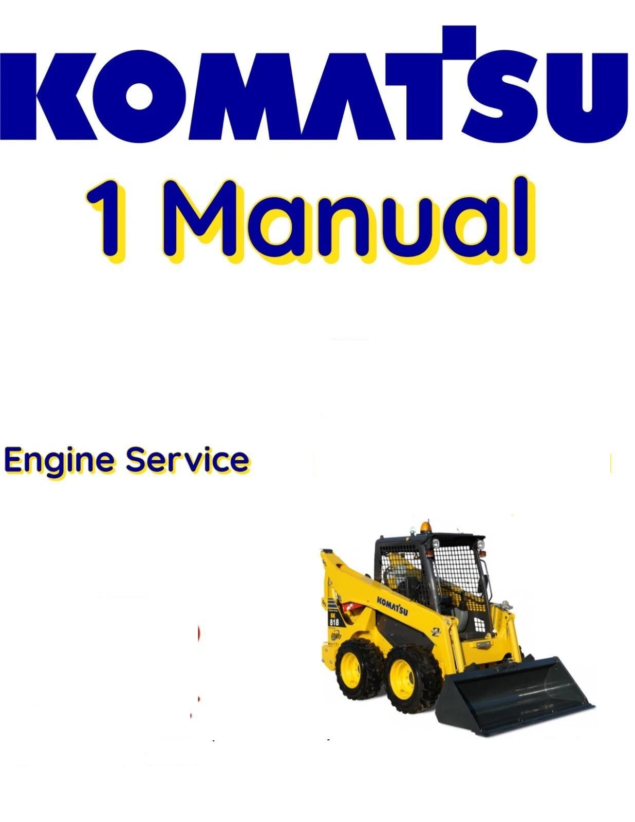 KOMATSU SK510-5 SKID STEER ENGINE SERVICE REPAIR SHOP MANUAL