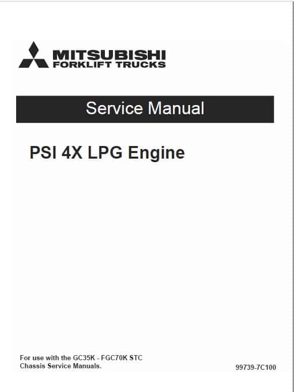 CAT GC35K, GC40K, GC40K STR, GC45K SWB, GC45K STR Lift Truck Service Manual