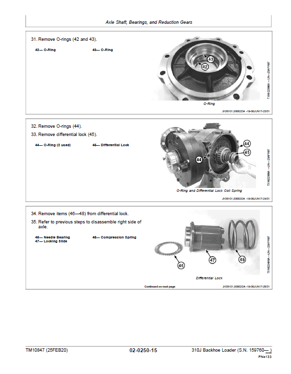 John Deere 310J Backhoe Loader Repair Technical Manual (S.N after 159760 – ) Workshop Guide