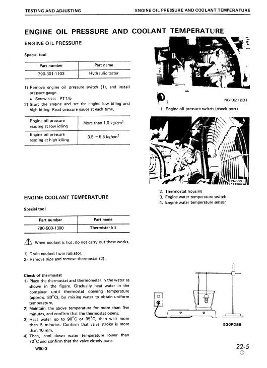 Komatsu W90-3 Wheel Loader Service Manual Workshop Guide