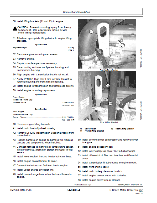 John Deere 670D, 672D, 770D, 772D, 870D, 872D Motor Grader Technical Manual Workshop Guide