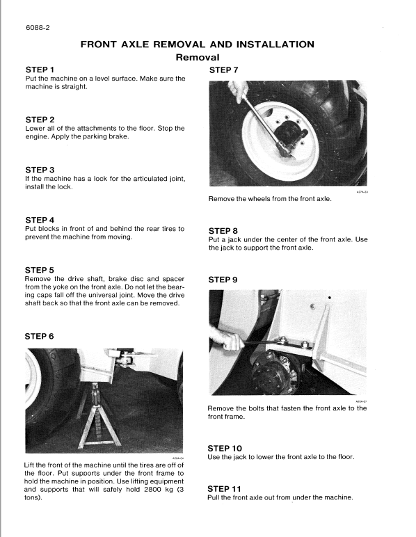 Case W4 Loader and Forklift Service Manual Workshop Guide