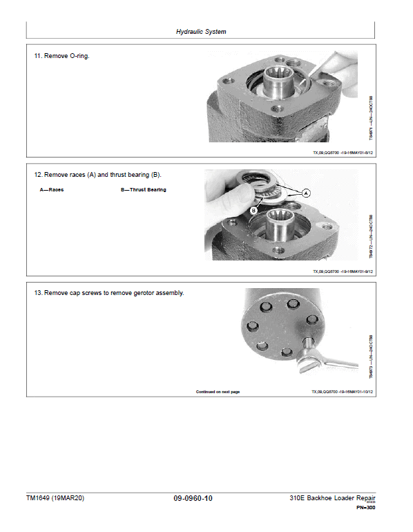 John Deere 310E Backhoe Loader Repair Technical Manual Workshop Guide