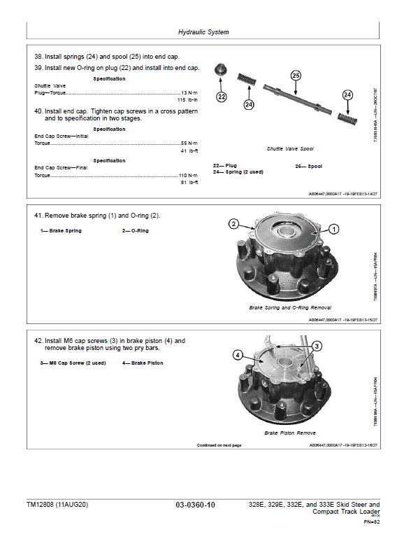 John Deere 328E, 332E SkidSteer Track Loader Technical Manual (S.N from E236670 – ) Workshop Guide