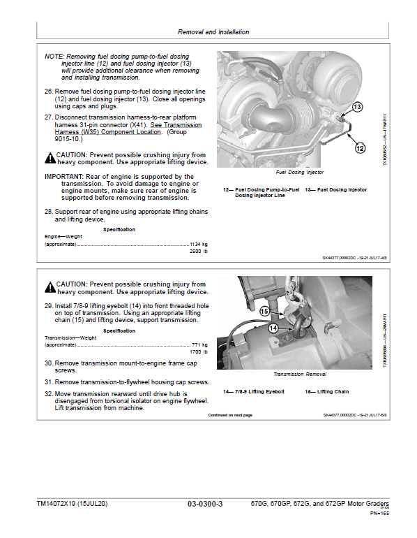 John Deere 670G, 670GP, 672G, 672GP Grader Technical Manual (S.N F680878 – F680877 ) Workshop Guide
