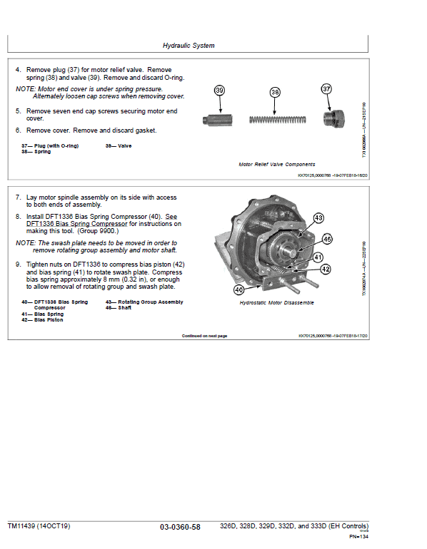John Deere 329D, 333D SkidSteer Loader Technical Manual (EH Controls) Workshop Guide