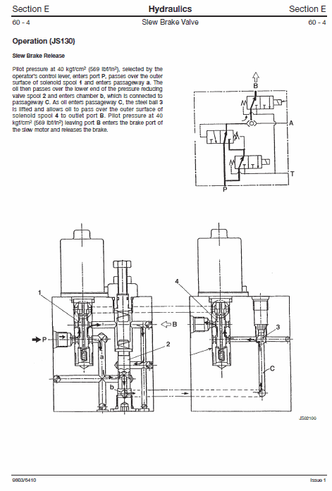JCB JS130, JS160 Tracked Excavator Service Manual Workshop Guide